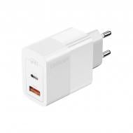 Зарядное устройство Essager Сетевое зарядное устройств Essager Pinchen 33W Travel Phone Charger USB A + TYPE C EU White (ECTAC-PCB02-P)