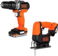 Набор аккумуляторного инструмента Black+Decker BDCK122S1S