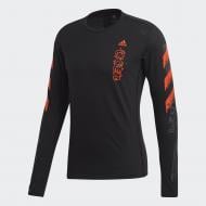 Футболка Adidas FAST GFX LS Tee FJ5000 р.M черный