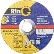 Круг отрезной по металлу RinG 41 14А 125x1,2x22,2 мм Круг отрезной по металлу RinG 41 14А 125x1,2x22,2 мм