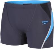 Плавки Speedo Fit Splice Aquashort р. 34 серый с голубым 8-10377A586