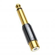 Переходник UGREEN AV169 6.35mm Male to RCA Female Adapter Black (80731) 0,05 м black (80731)