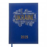 Щоденник датований UKRAINE темно-синій Buromax A5 2025 темно-синій