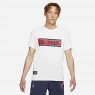 Футболка Jordan M J PSG WORDMARK TEE DB6510-100 р.M белый Футболка Jordan M J PSG WORDMARK TEE DB6510-100 р.M белый