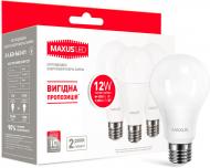 Лампа світлодіодна Maxus 3 шт./уп. 3-LED-563-01 12 Вт A65 матова E27 220 В 3000 К