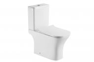 Унитаз-компакт Sant Valentines Axis Slim со смывом Easy-Clean Rim 64х34х76 см с сиденьем SLIM slow-closing