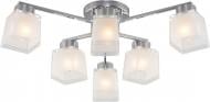 Люстра стельова Strotskis Delfi 6x60 Вт E27 хром/білий 30162/6