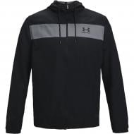 Джемпер Under Armour UA SPORTSTYLE WINDBREAKER 1361621-001 р. M черно-белый