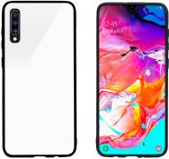 Чехол защитный Intaleo (Real Glass) для Samsung A70 white полиуретановый