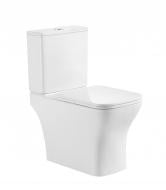 Унітаз-компакт Sant Valentines Axis Prime зі змивом Easy-Clean Rim 66х35х79 см з сидінням SLIM slow-closing