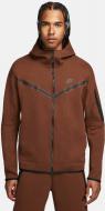 Джемпер Nike TCH FLC HOODIE FZ WR CU4489-259 р. XL коричневый Джемпер Nike TCH FLC HOODIE FZ WR CU4489-259 р. XL коричневый