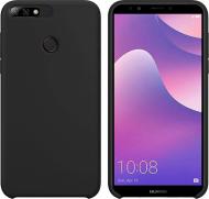 Чехол защитный Intaleo (Velvet) black для Huawei Y7 2019