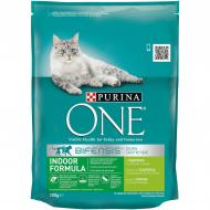 Корм сухий для котів Purina One Indoor Formula з індичкою та цільними злаками 200 г