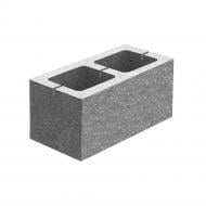 Блок для забора гладкий Микрофаска 195x400x200 мм черный Золотий Мандарин