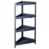 Этажерка пластиковая Алеана угловая на 4 полки 1050х260х450 мм гранит (127061) Этажерка пластиковая Алеана угловая на 4 полки 1050х260х450 мм гранит (127061)