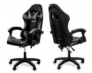 Кресло Мікс Меблі Слим черный/серый