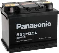 Акумулятор автомобільний Panasonic 555H25L 55Ah 460A 12V «+» праворуч