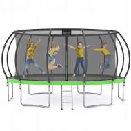 Батут 4fizjo PRO 16FT 496 см Black/Green с внутренней сеткой P-5907739319241