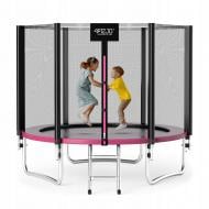 Батут 4fizjo Classic 8FT 252 см Black/Pink с наружной сеткой P-5907739314536