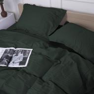 Комплект постільної білизни Satin Stripe 30-0017 Green 175х210 см зелений MirSon