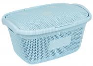 Корзина для белья Violet House 1002 Виолетта с/к 28 л голубой