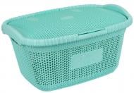 Корзина для белья Violet House 1002 Виолетта с/к 28 л мятный