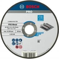 Круг отрезной Bosch PRO Metal 150х2,5x22,23 мм 1 шт. 2608619774