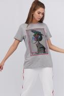 Футболка YAPPI WG3079 р.M серый