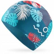 Шапочка для плавания TSUNAMI Leafs Mix P-5905973401913 one size синий