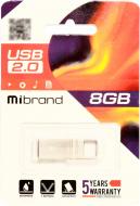 Флеш-память Shark 8 ГБ USB 2.0 silver (MI2.0/SH8U4S)