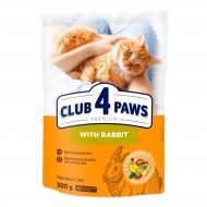 Корм сухий для дорослих котів Club 4 Paws Преміум З кроликом 300 г