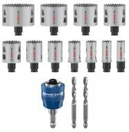 Набор коронок Bosch Multi Material PC Plus 19/22/25/29/35/38/44/51/57/64/76 мм 2608594434