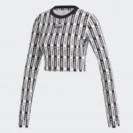 Футболка Adidas CROP LONGSLEEVE FM2472 р.S чорний