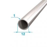 Труба круглая алюминиевая АЛЮПРО 12x12x1 мм 6000 мм ПАС-1553