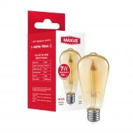 Лампа світлодіодна Maxus FIL Golden ST64 220 Вт E27 2700 К 220 В жовта 1-MFM-7064