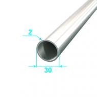 Труба круглая алюминиевая АЛЮПРО 30x30x2 мм 1000 мм ПАС-0423 AS