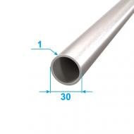 Труба круглая алюминиевая АЛЮПРО 30x30x1 мм 6000 мм ПАС-5406