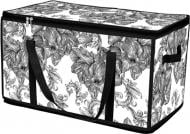 Корзина для хранения Idea Home DB-28 прям. з/кр з/блиск Anthracite Flowers светло-серый 600x300x300 мм
