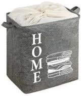Корзина для хранения Idea Home LY-02 квад. ткан. з/кр Sweet Home серый 500x400x500 мм