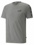 Футболка Puma ESS+ TAPE TEE MEDIUM GRAY HEATHER 84738203 р.XL серый