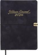 Дневник датированный VELOUR Buromax A5 2026 черный