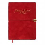 Дневник датированный VELOUR красный Buromax A5 2024 Дневник датированный VELOUR красный Buromax A5 2024