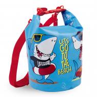 Сумка водонепроницаемая Perletti Kids Sharks P14127 5 л голубой