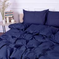 Комплект постільної білизни Satin Stripe 30-0020 Smoky Blue 2х160х220 см синій MirSon