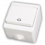 Кнопка звонка влагозащищенный одноклавишный Gunsan Nemliyer без подсветки белый NE 07 11 111