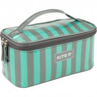Косметичка 1 отделение ручка k20-627-1 KITE серо-мятный