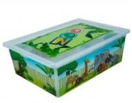 Корзина для хранения Qutu TREND BOX з/к ZOO 25л. белый 170x520x370 мм