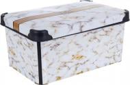 Корзина для хранения Violet House 0647 DECOR Marble WHITE с/кр. 10 л белый 165x350x235 мм