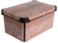 Кошик для зберігання Violet House 0647 DECOR POWDER FLOWERS с/кр. 10 л рожевий 165x350x235 мм