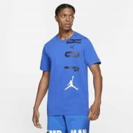 Футболка Jordan M J JDN AIR STRETCH SS CREW CZ8402-480 р.L синий